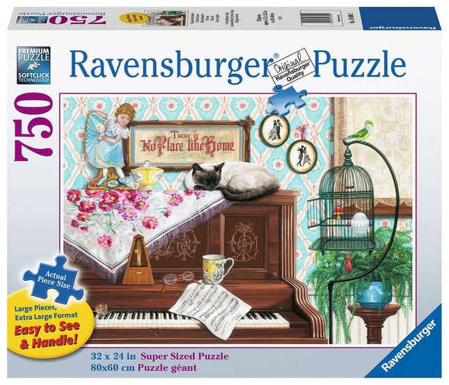 Casse-tête ravensburger chat sur le piano 750pgf