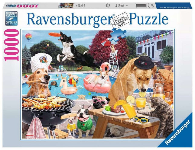 Casse-tête ravensburger la journée du chien 1000p