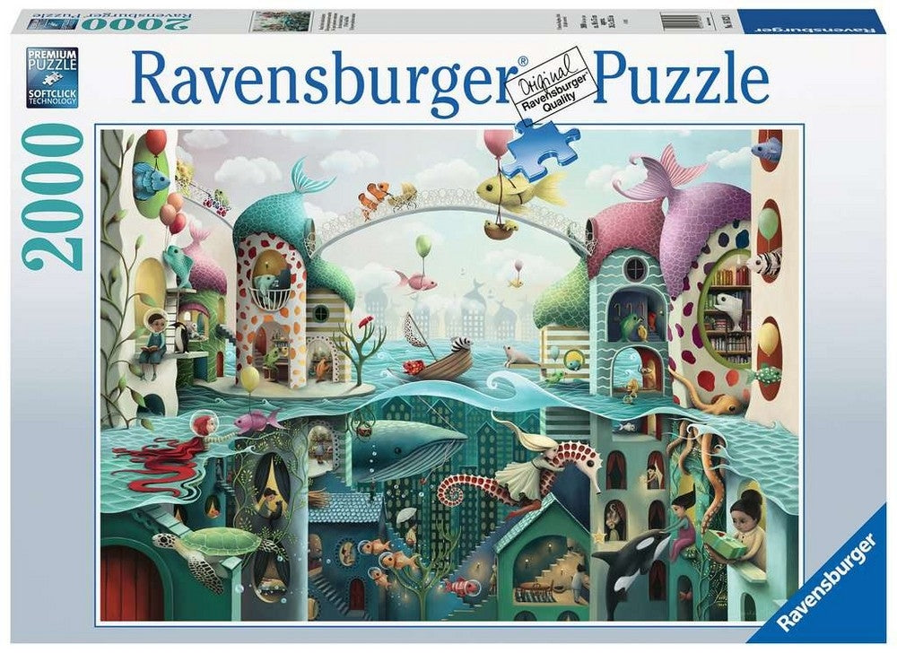 Ravensburger puzzle if fish could walk 2000p