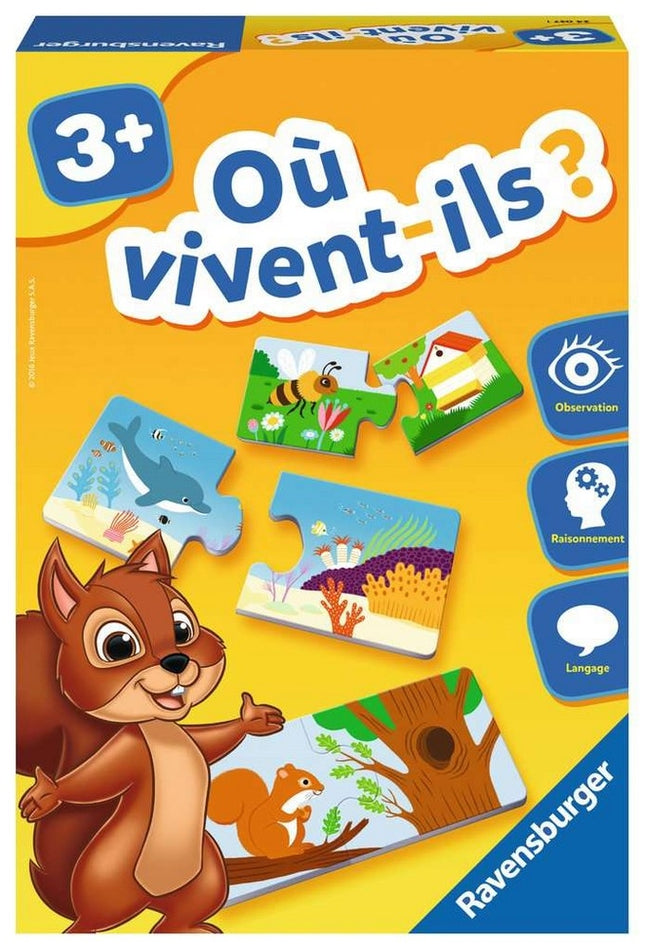 Où vivent-ils? ravensburger