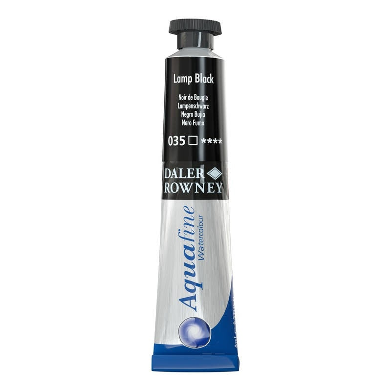 Aquafine watercolor lamp black 035 8ml