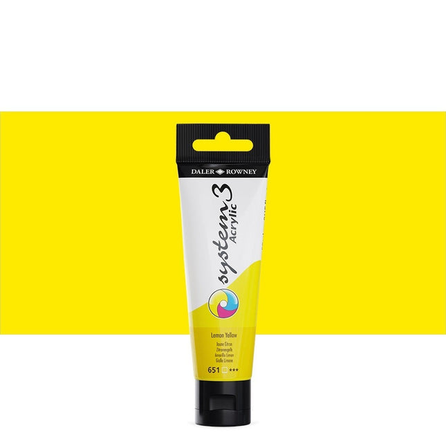 Acrylic system3 lemon yellow 651 150ml