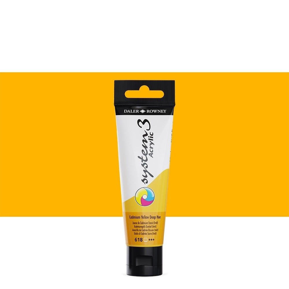 Acrylique system3 jaune cadmium foncé 618 150ml