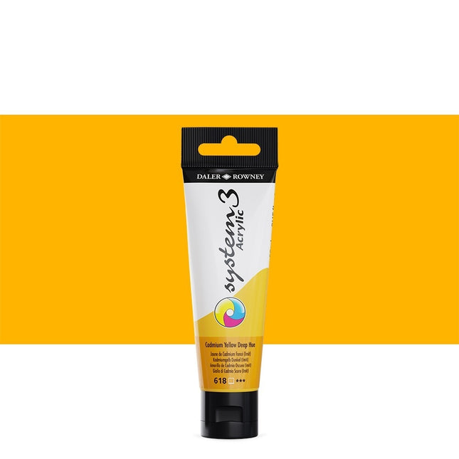 Acrylic system3 cadmium yellow dark 618 150ml