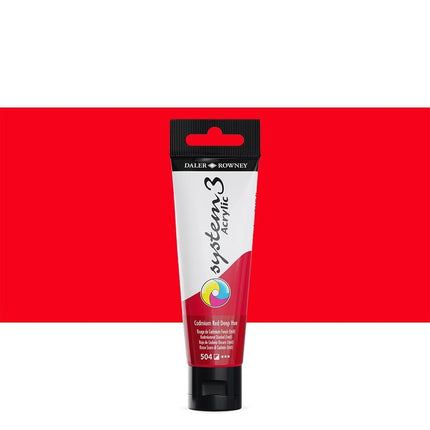 Acrylique system3 rouge cadmium foncé (imit) 504 150ml