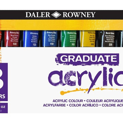 Box of 48 graduated acrylic tubes 22ml daler rowney