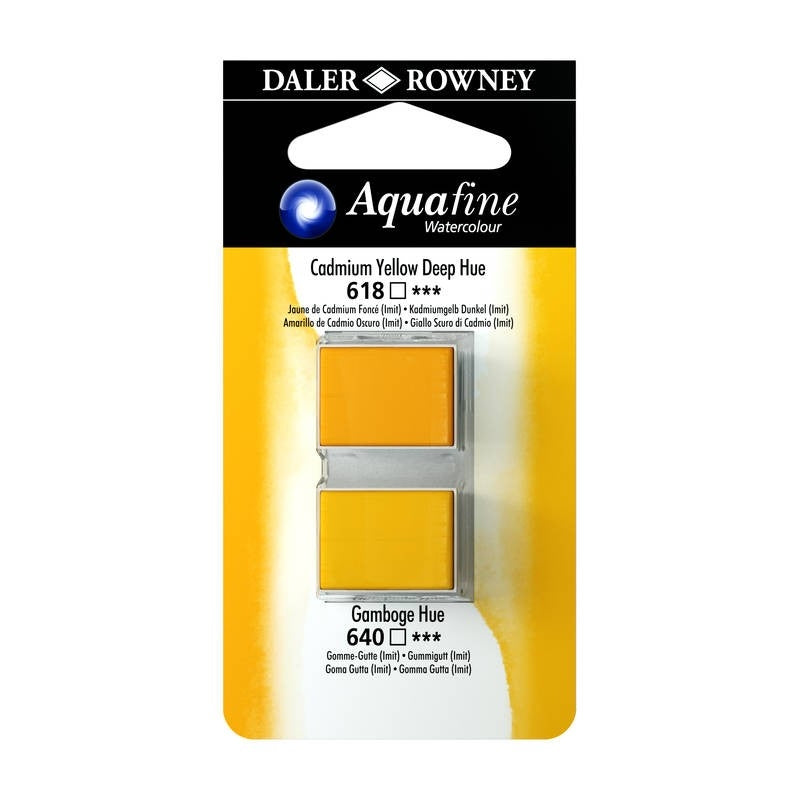 Aquafine watercolor cadmium yellow deep hue/ gamboge hue 618/