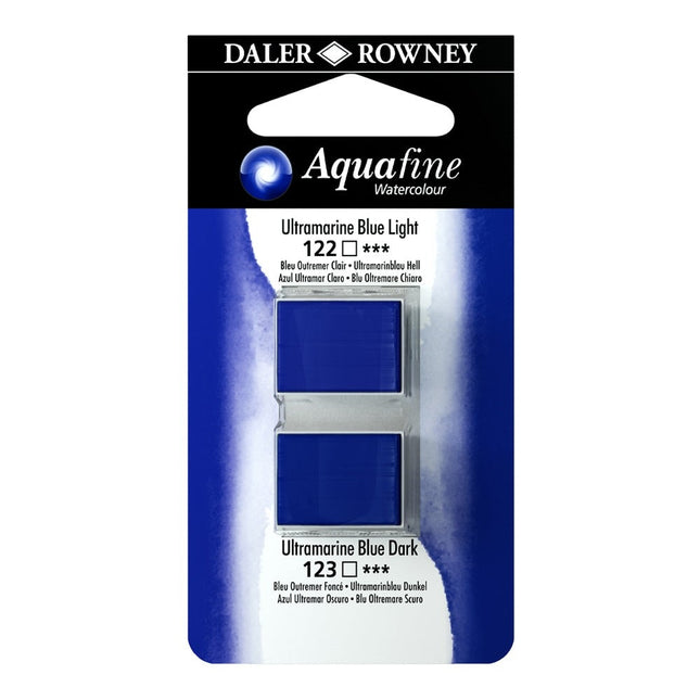 Aquarelle aquafine ultramarine light/ blue dark 122/123