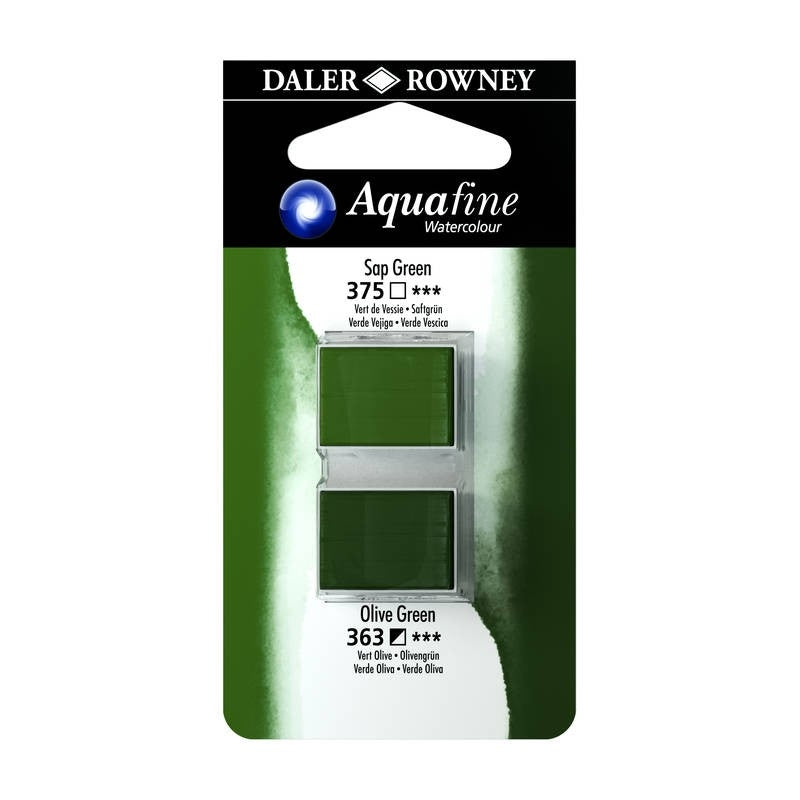 Aquafine watercolor sap green/olive green 375/363