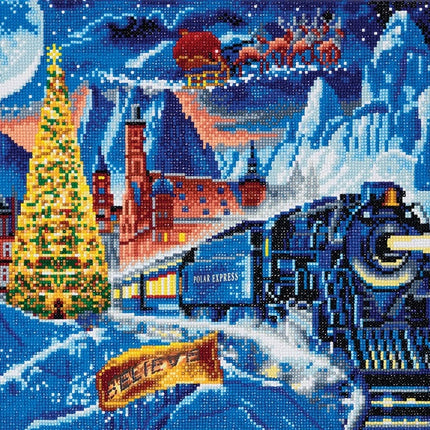 Canvas (16x20") diamond painting - polar express