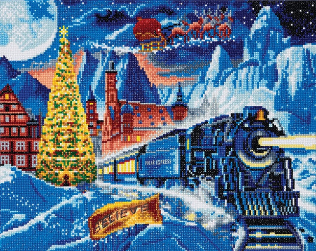 Canvas (16x20") diamond painting - polar express