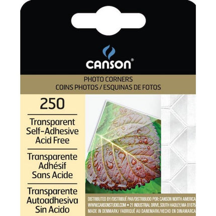 Pqt 250 coins a photos transparents canson