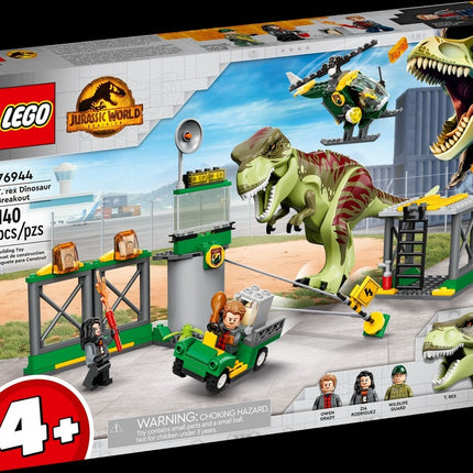 Lego jurassic 76944 t. rex dinosaur breakout | 4+ | 140pcs