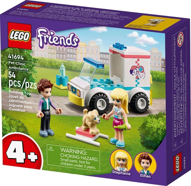 Lego friends 41694 pet clinic ambulance | 4+ | 54 pcs