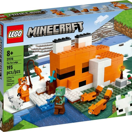 Lego minecraft 21178 the fox lodge | 8+ | 193pcs