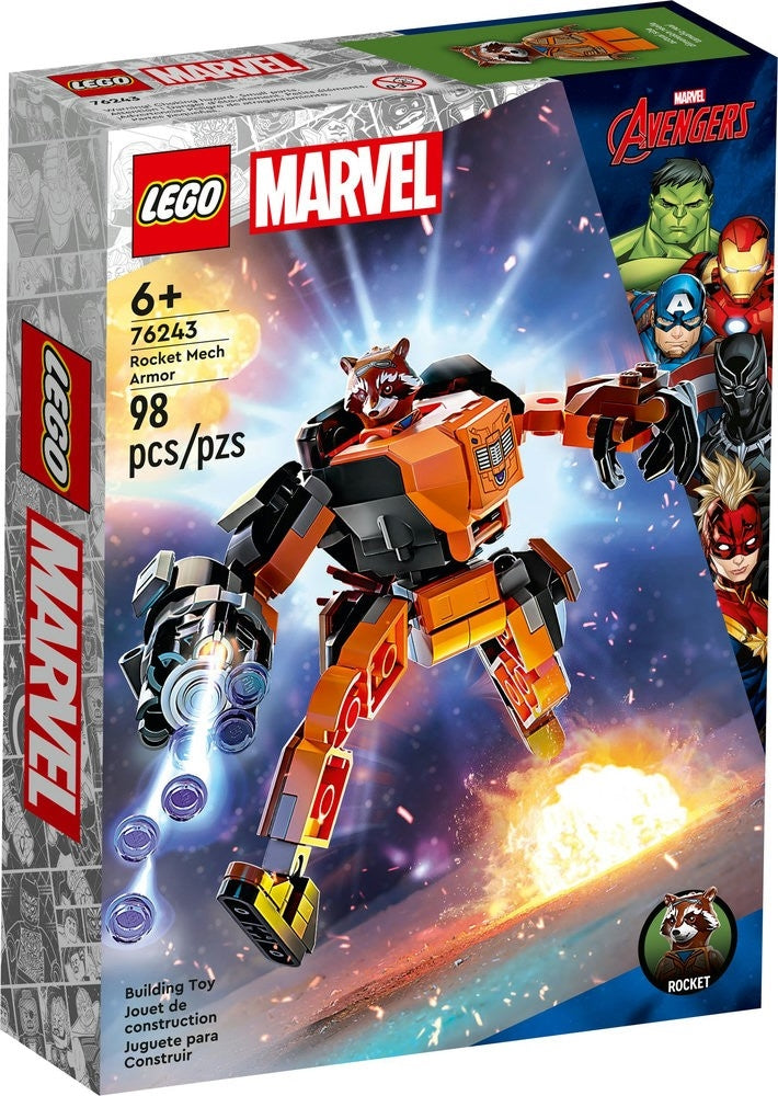 Lego marvel 76243 rocket mech armor 6+ | 98pcs