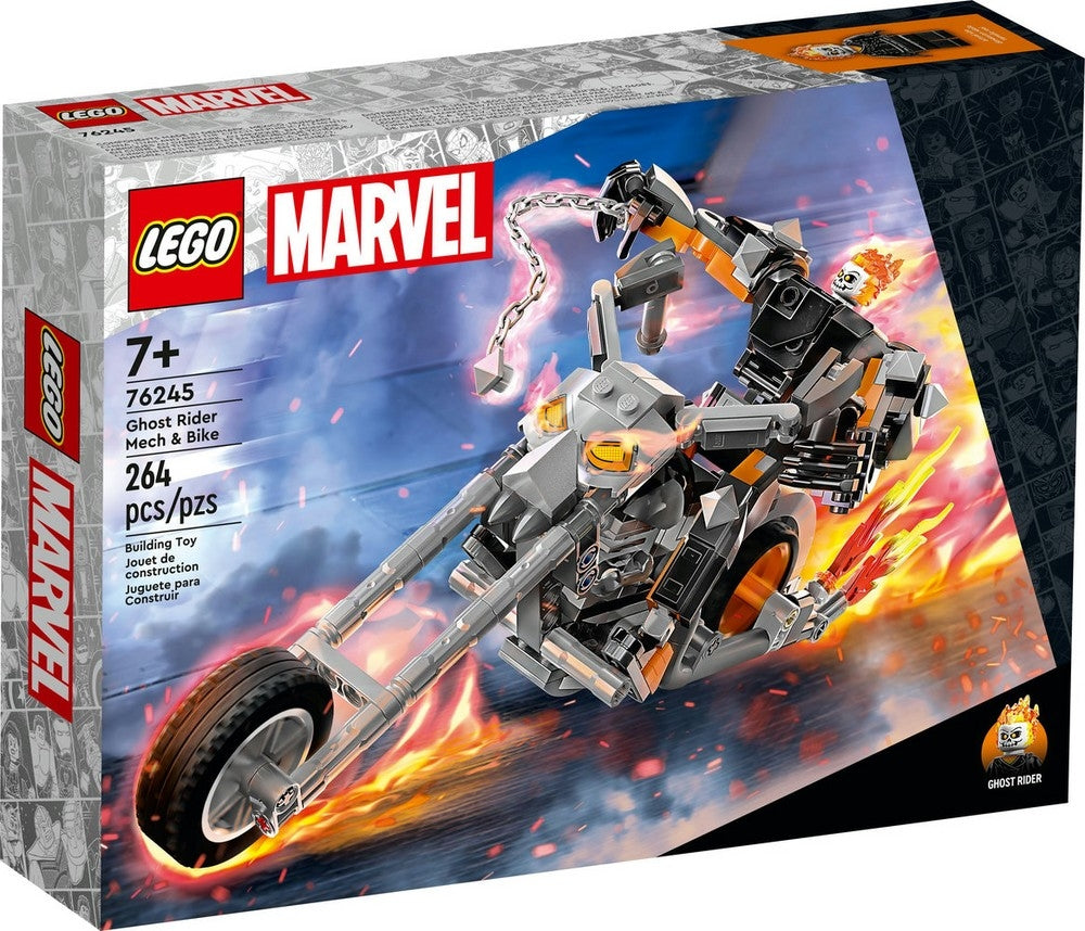 Lego marvel 76245 ghost rider mech & bike 7+ | 264 pcs