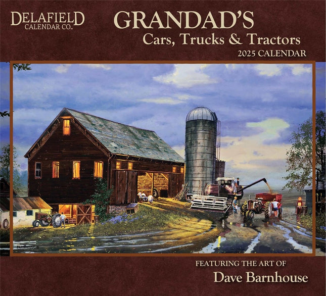 Calendrier delafield 2025 - grandads cars, trucks and tractors