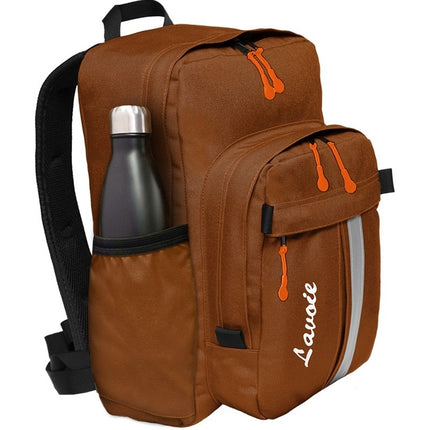 Chic Choc Lavoie Backpack (with Water Bottle Pouch) - Cognac