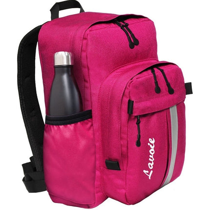 Lavoie chic choc backpack (with water bottle pocket) - fuchsia