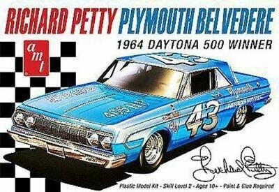 1964 daytona 500 winner plymouth belvedere amt 1/25