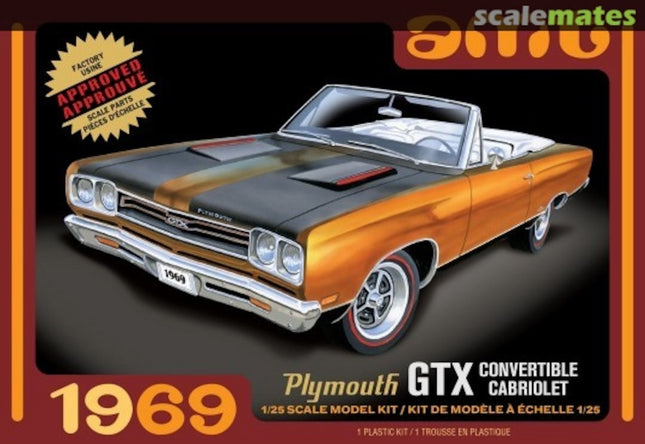 1969 plymouth gtx convertible convertible amt 1/25