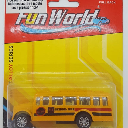 School bus 1:64 metal