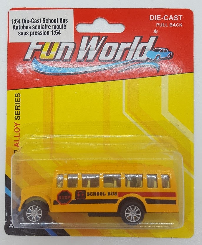 School bus 1:64 metal