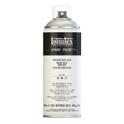 Liquitex acrylic spray 400ml rich iridescent silver