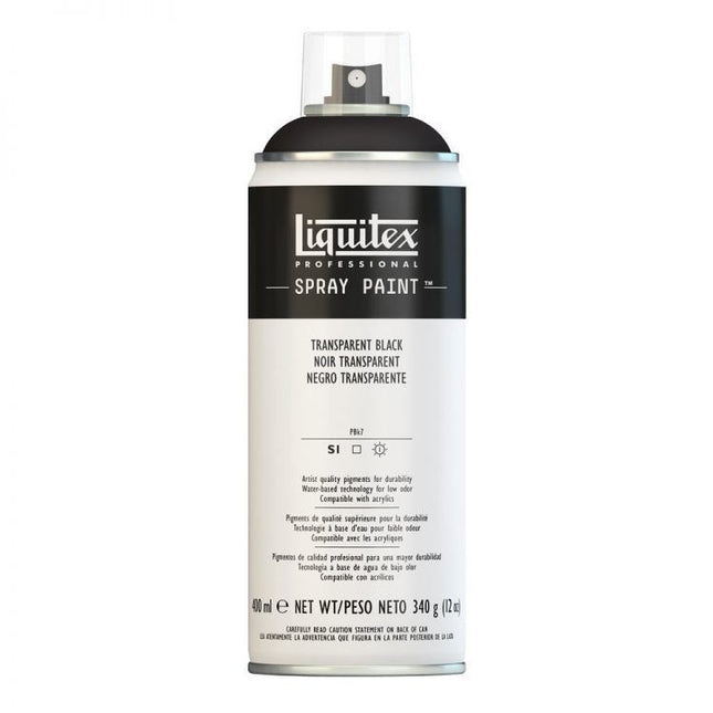 Liquitex acrylic spray 400ml transparent black