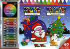 Les fêtes de noël - coloriage par numéro