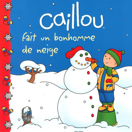 Caillou makes a snowman
