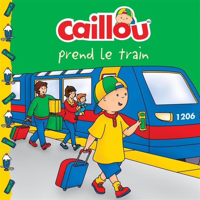 Caillou prend le train