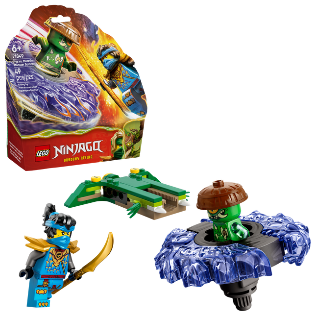 Lego Ninjago 71849 Nya contre la toupie du monstre de la mutation