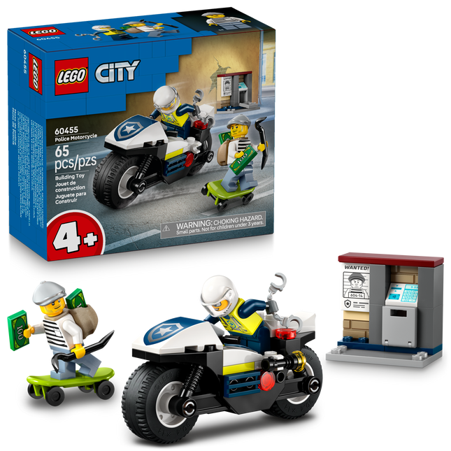 Lego City 60455 La poursuite en moto de police