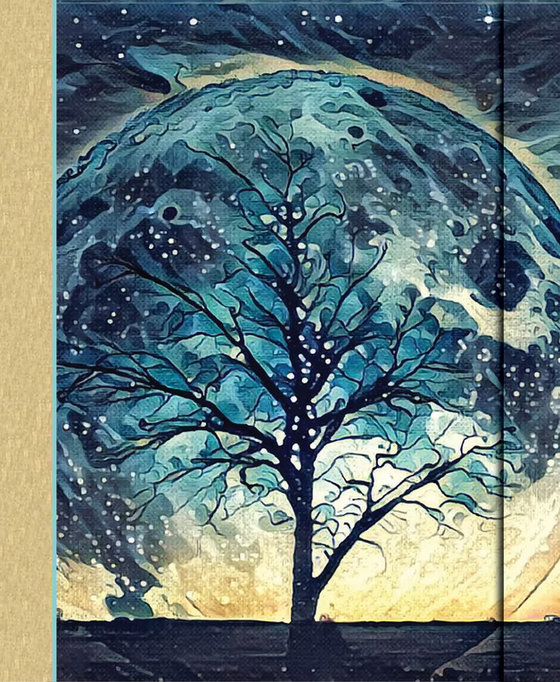 Journal couverture rigide spiral 7.5X10po Arbre universel