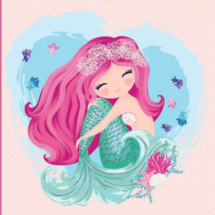Mermaid Lock Journal 160 Pages Hardcover 6X5.25in