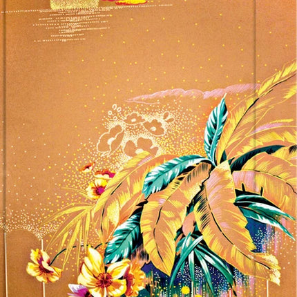 Journal à rabat 7.25*8 po- bouquet sous la lune - simple dream
