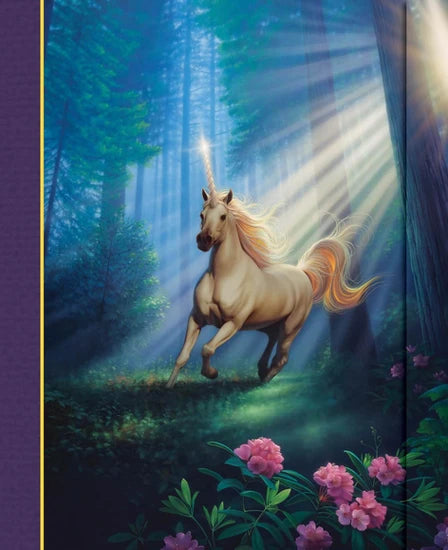 7.25*9in simple dream unicorn wood flap journal