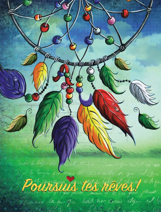 Journal couverture rigide spiral 7.5X10po Poursuis tes rêves!