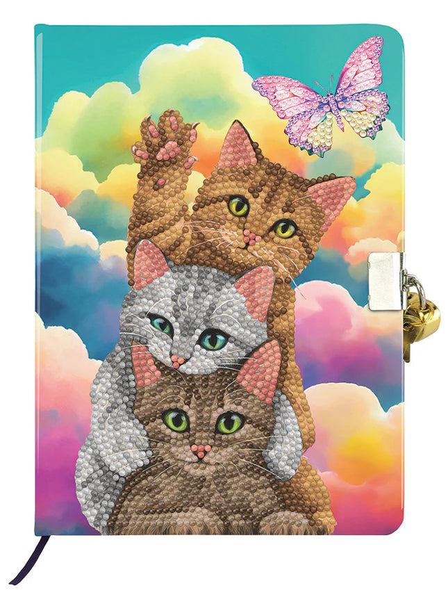 Kit journal intime CA : Chaton nuages