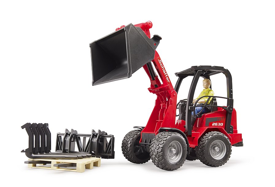 Schffer 2630 compact loader + acc. - bruder 02191