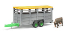 Cattle trailer + cow - bruder 02227