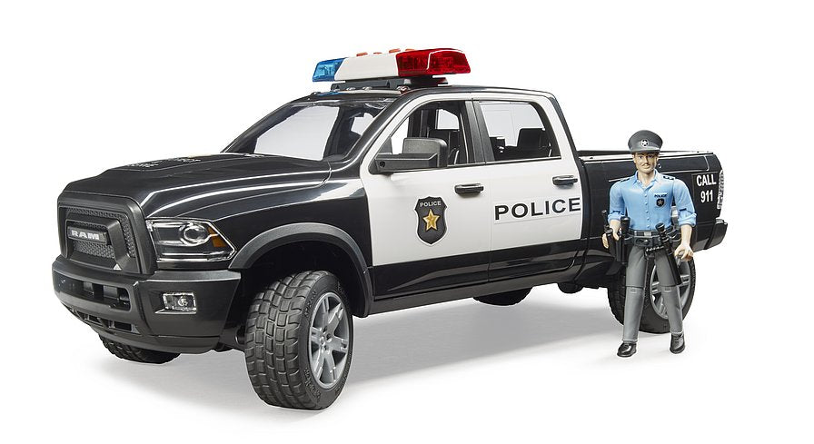 Pickup de police ram 2500 avec policier - bruder 02505