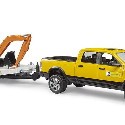RAM Rental Service avec mini-pelleteuse - Bruder 02546