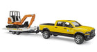 RAM Rental Service avec mini-pelleteuse - Bruder 02546