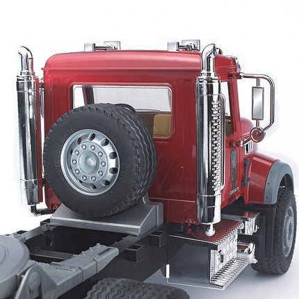 Remorque surbaissée mack granite et jcb 4cx - bruder 02813