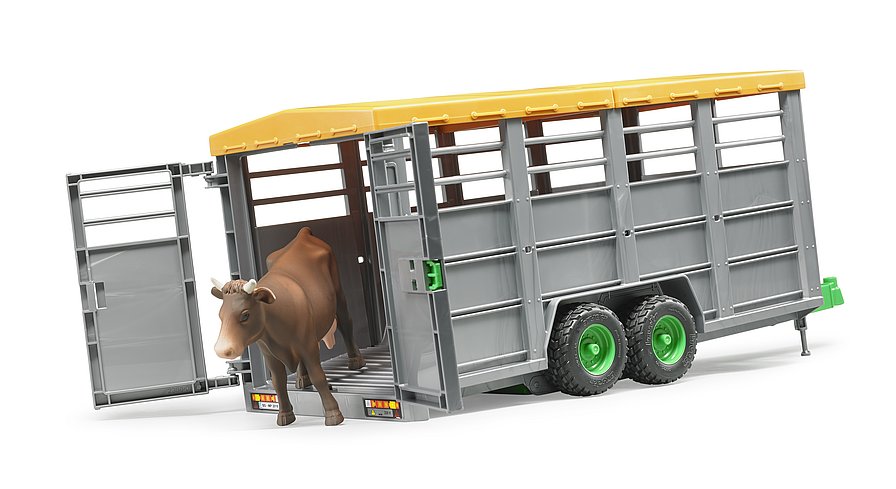Cattle trailer + cow - bruder 02227