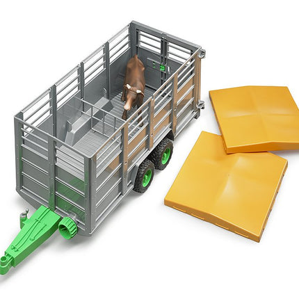 Cattle trailer + cow - bruder 02227