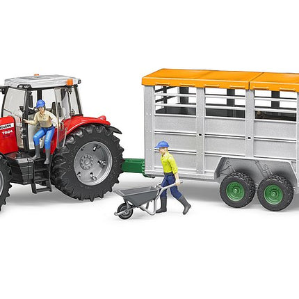Cattle trailer + cow - bruder 02227